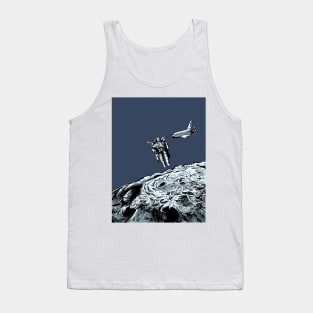 Spaceman by the moon Tank Top